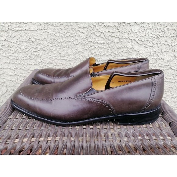 Paolo de Marco Loafers 13 M Brown Leather Slip On‎ Shoes Spain main image 6